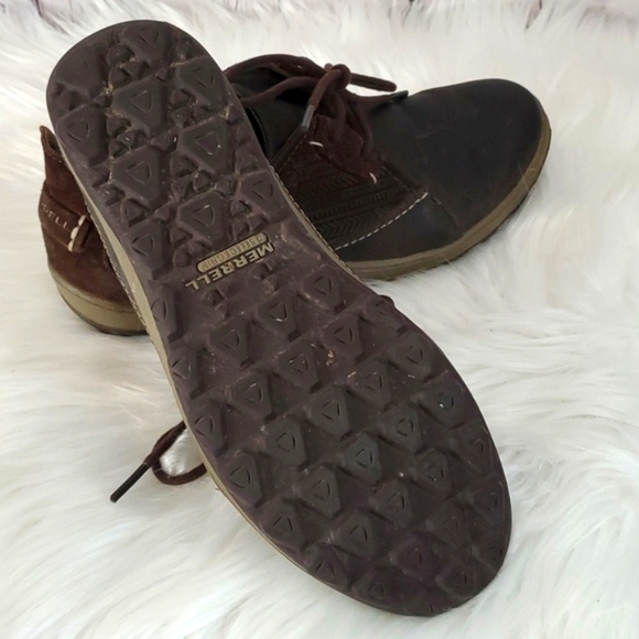 Merrell Ashland Leather Coffee Bean Brown Lace Up Shoes Sneakers Womens Size 7.5 - Picture 13 of 17